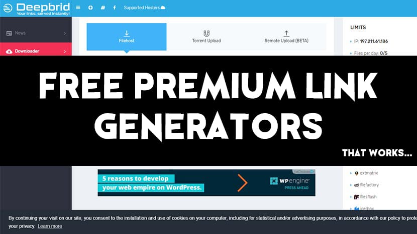 How To Download An Uploaded Premium Link Generator?