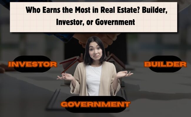 In Real Estate, Who Earns the Maximum? Builder, Investor, or Government?
